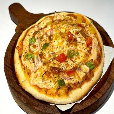 Onion And Capsicum Pizza - 8" - Thin Crust
