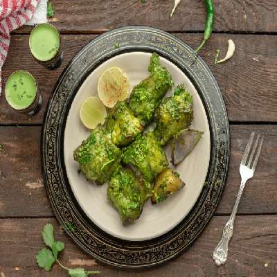 Fish Hariyali Kebab (6 Pcs)