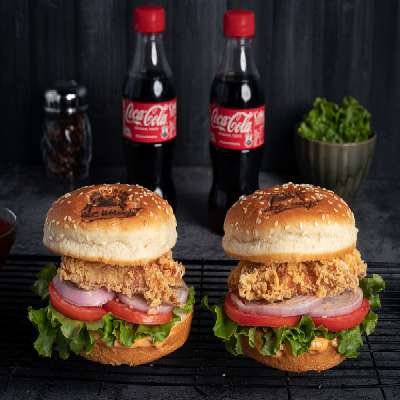 Twin Crispy Chicken Snacker Burger Combo
