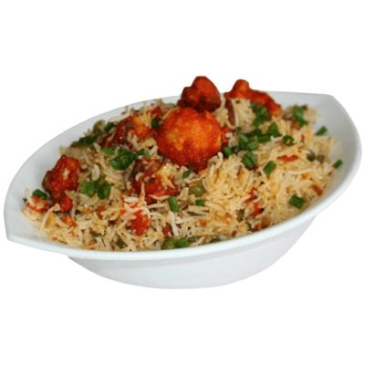 Veg Manchurian With Fried Rice Meal