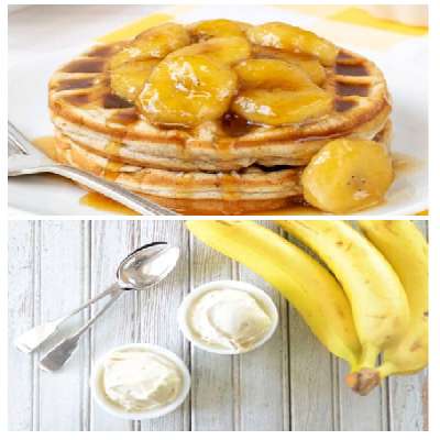 Foster Banana Waffle+ 150ML Icecream