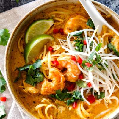 Clay Pot Noodles With Prawns
