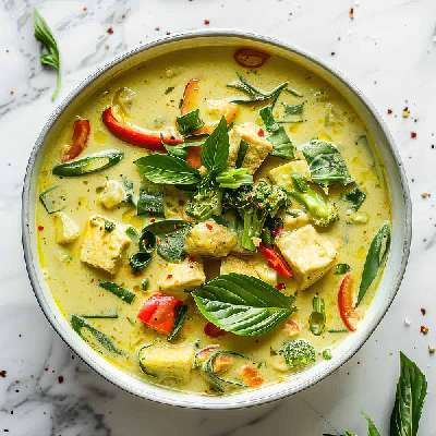 Thai Green Curry With Rice