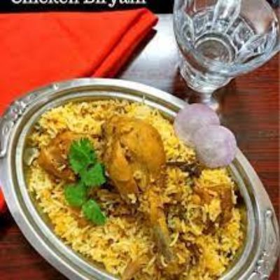 Biryani Rice + Half Chicken Kabab