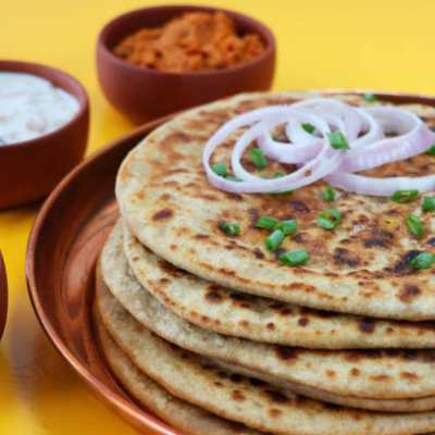 2 Aloo Paratha + Dahi + Achar