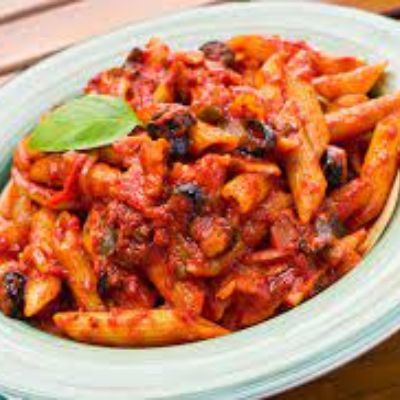 Tangy Pasta In Red Sauce( Veg)