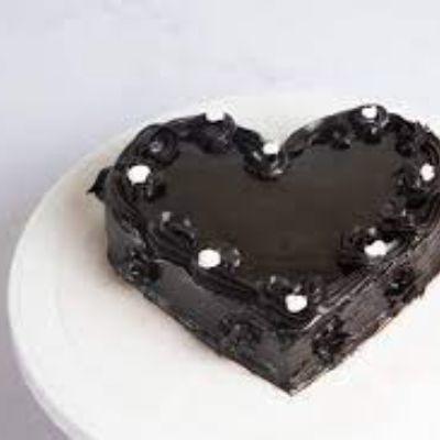 Chocolate Cream Mix Heart Shape Eggless