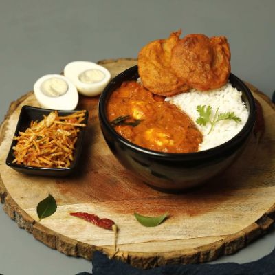 Spicy Egg Masala Meal