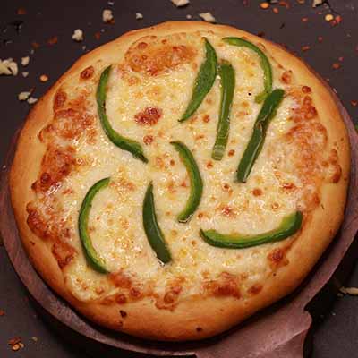 Cheese Onion Capsicum Pizza