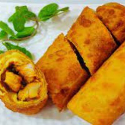 Chicken Bhuna Cheese Roll