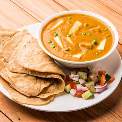Paneer With Tomato Paratha