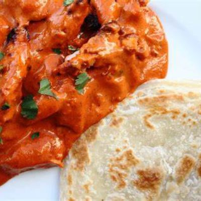 3 Roti With Butter Chicken Masala