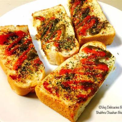 Schezwan Garlic Bread