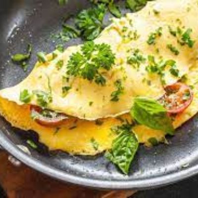 Cheese Omelette With Beef