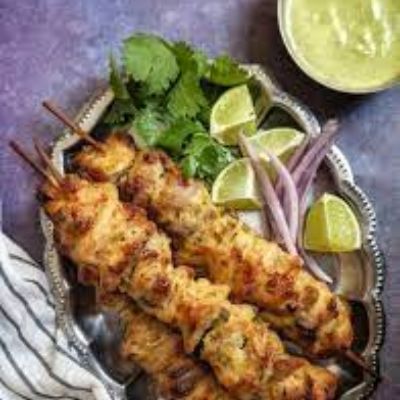 Chicken Reshmi Kebab Kathi Roll