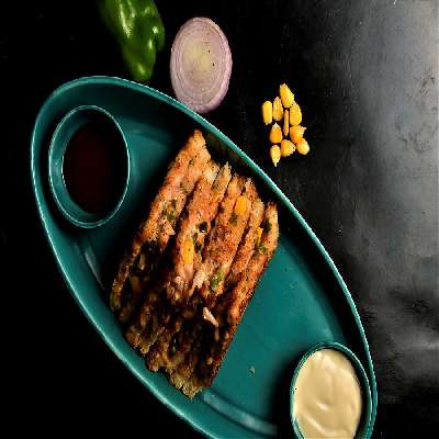 Veg Grilled Sandwich With Cold Coffee