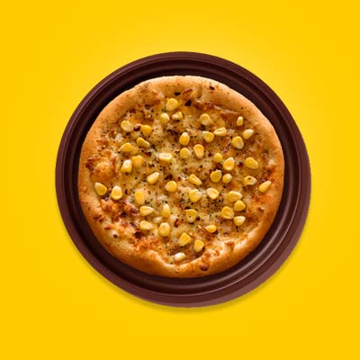 Cheese & Corn Overload Pizza