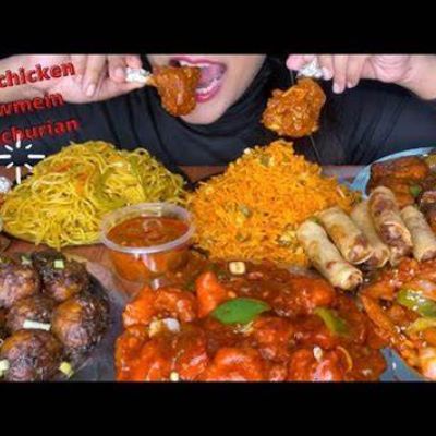 Chicken Manchurian + Veg Noodles + Chicken Lolipop