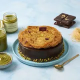 Dubai Kunafa Chocolate Cake