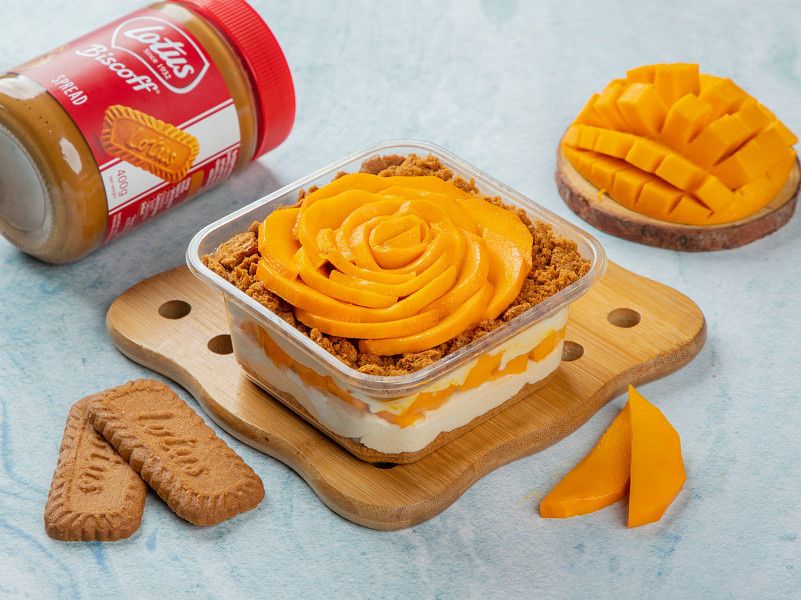 Biscoff Mango Cheese Dessert