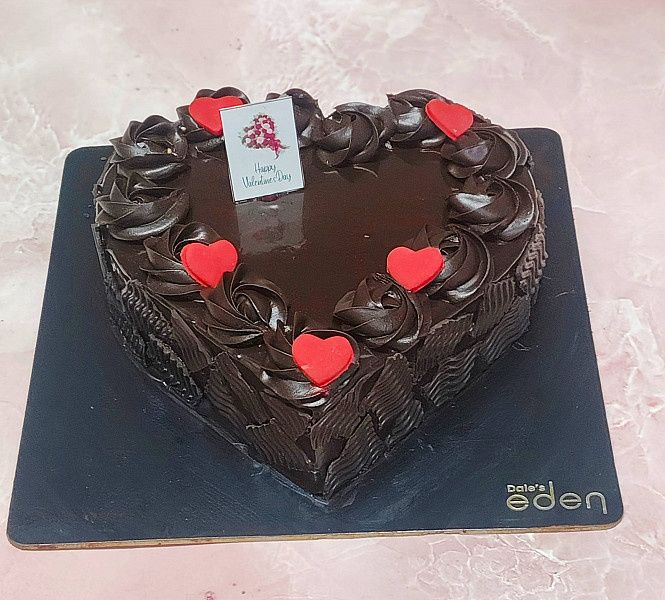 Valentine'S Belgium Chocolate Cake
