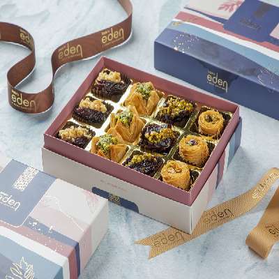 Baklawa & Stuffed Dates 12 Pcs