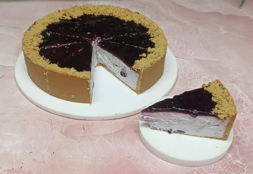 Blueberry Cold Cheesecake Pastry