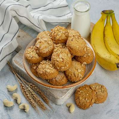 Banana Cashew Cookies 250Gm