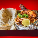 Tandoori Chicken Special Leg With 2 Rumali Roti