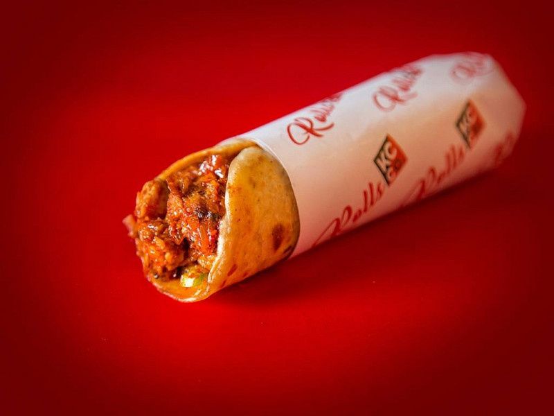 Chicken Kathi Roll With 200 Ml Coke
