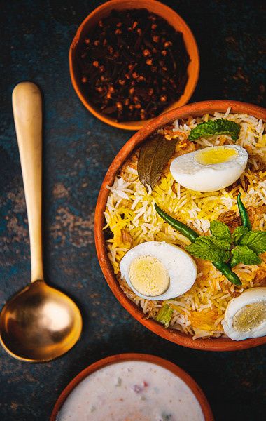 Egg Relishes Biryani