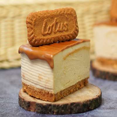 Lotus Biscoff Cheesecake Slice