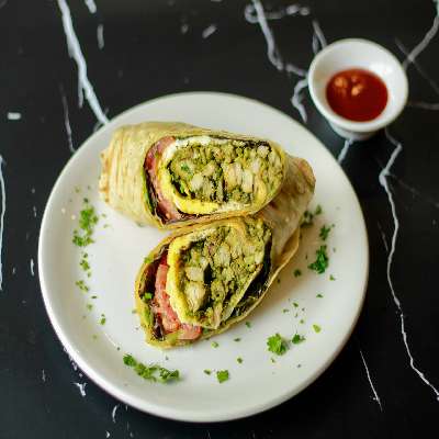Pesto Chicken Wrap-Without Cheese Slice