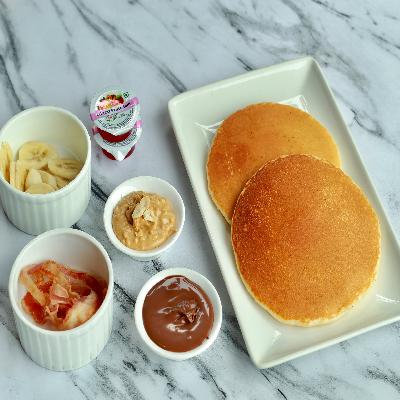 Plain Pancakes (2Pcs) & Maple Syrup