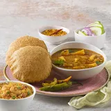 Puri Subji With Halwa