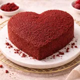Dry Red Velvet Cake Heart
