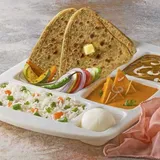 Special Thali With Tawa Parantha.