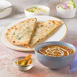 Aloo Kulcha Dal Raita-Thali