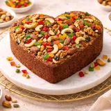 Dry Fruit Cake Heart
