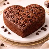 Dry Chocochips Cake Heart