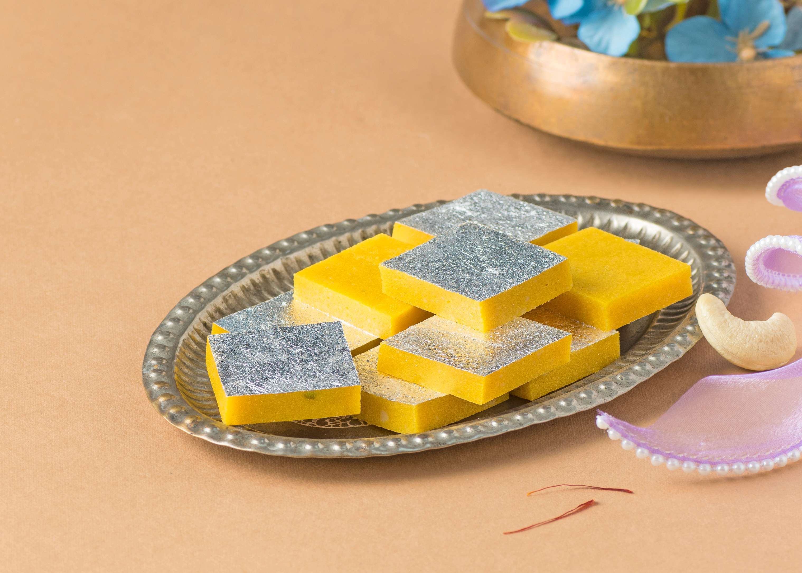 Kaju Kesar Burfi