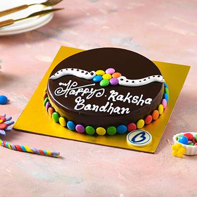 Creamy Chocolate Rakhi Cake (500g)