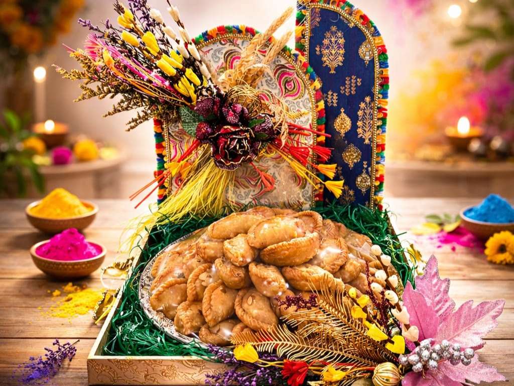 Gujiya Thal Holi Hamper