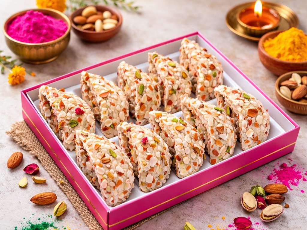 Dry Fruit Gulkand Gujiya