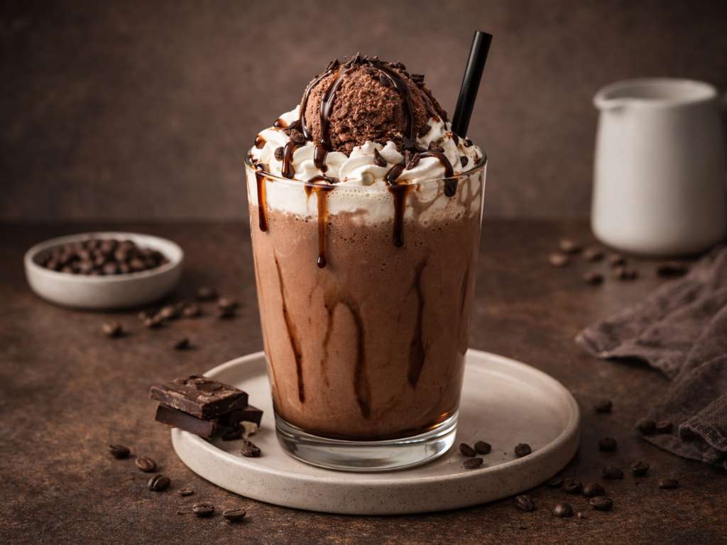 Chocolate Shake with Ice Cream