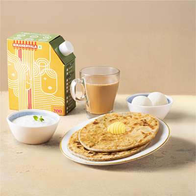 ChaiBite Aloo Parantha Combo - For Two