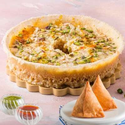 Ghewar Samosa Combo
