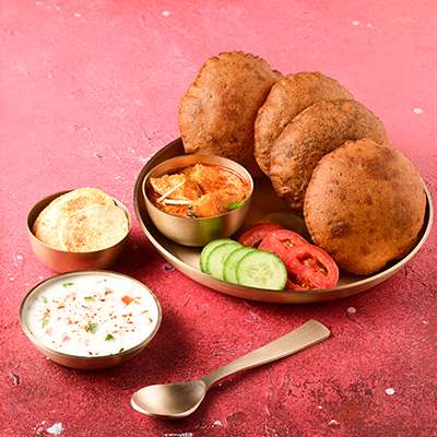 Falahari Aloo Subji with Puri (4pcs)