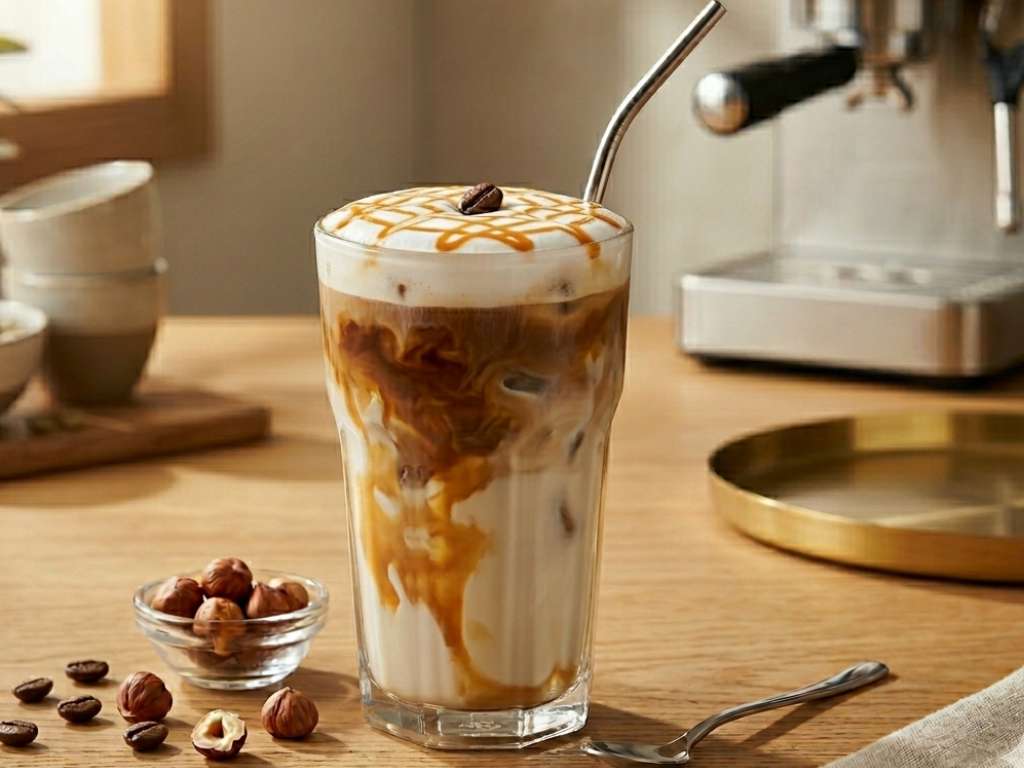 Iced Hazelnut Latte
