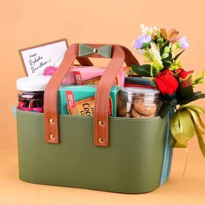 Premium Basket Rakhi Hamper